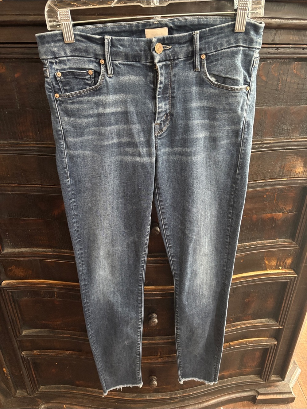 MOTHER Looker Ankle Fray No Play size 29